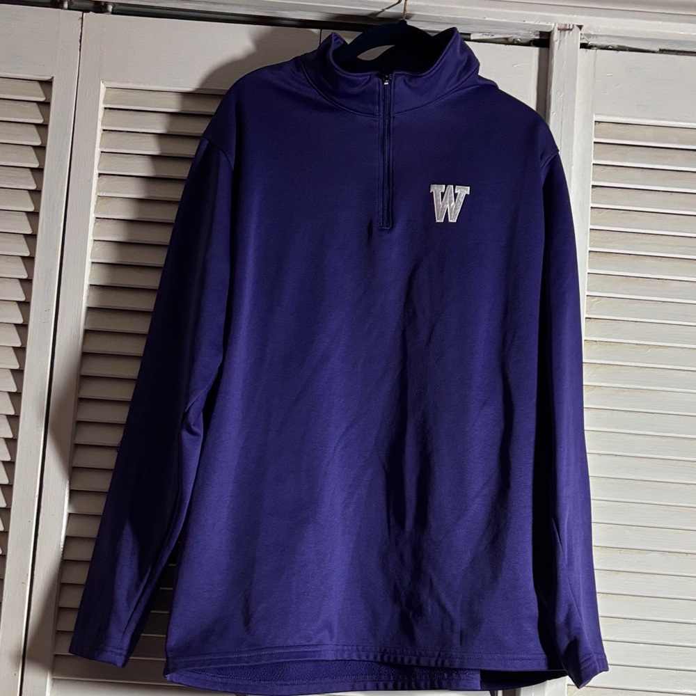 Men's Purple Quarter-Zip Sweater